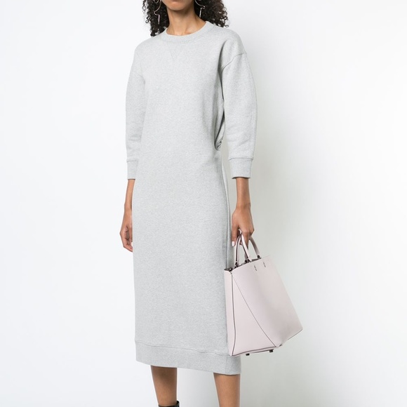 Tibi Dresses & Skirts - TIBI Open Back Sweatshirt Midi Dress